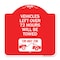 Signmission Vehicles Left Over 72 Hours Towed Tow-Away Zone W/ Car Tow Graphic Alum, 18" x 18", RW-1818-22739 A-DES-RW-1818-22739 - alternate 1